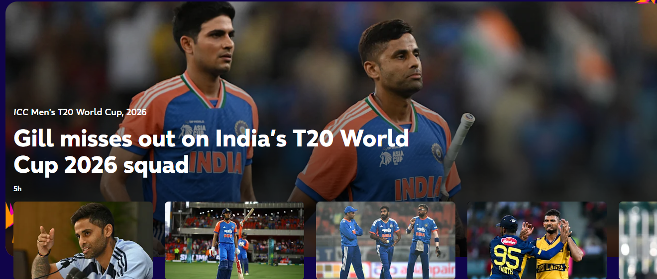 T20 World Cup 2026 India Squad
