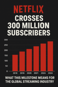 Netflix crosses 300 million subscribers